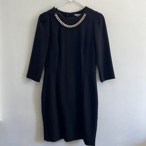 Black knee length dress